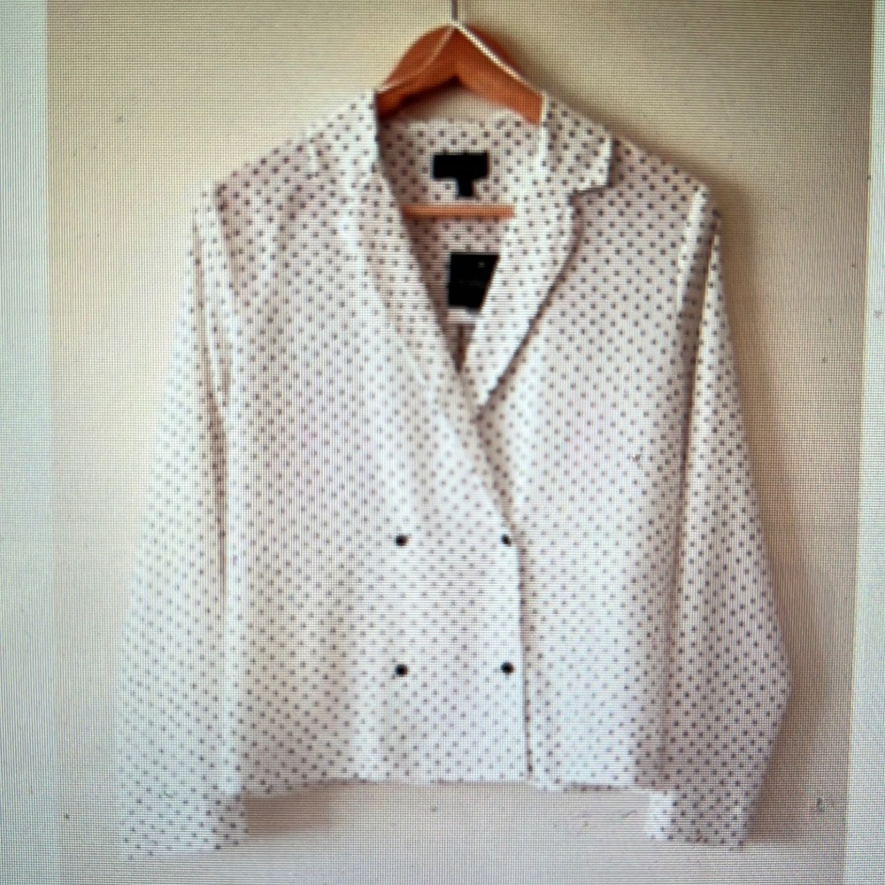 Topshop double breasted top/ blouse size US 4